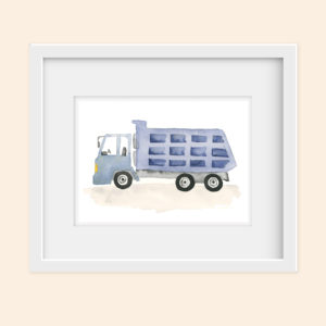 Blue Dump Truck