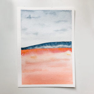 Orange Abstract Wave (Original)